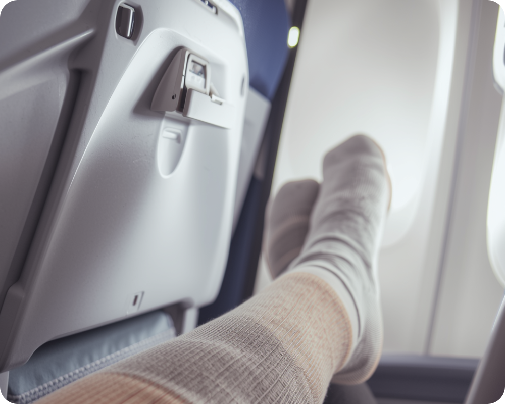 Vilka är de bästa stödstrumporna för flygresor?